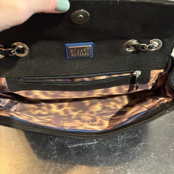 Stuart Weitzman Black Chain Strap Bag - Picture 3 of 10